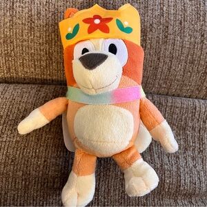 Bluey dress up princess queen crown cape plush Bingo